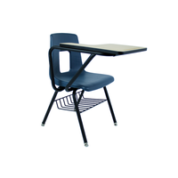 Fauteuils d'école DJA avec tablette d'écriture, design moderne en plastique durable, pour la maison, le bureau, la chambre, le salon, 100 pièces