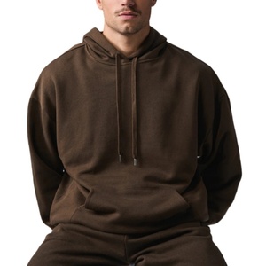 Nouvelle arrivée OEM, sweat à capuche en cachemire écologique pour homme, mode, entraînement, avec broderie et impression unie, saison d'automne - Product Image 3