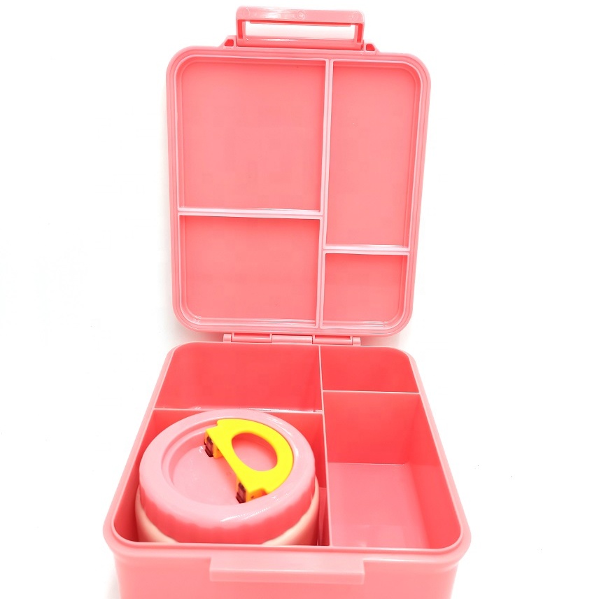 Ланч-бокс из тритана с 4 отделениями, из нержавеющей стали