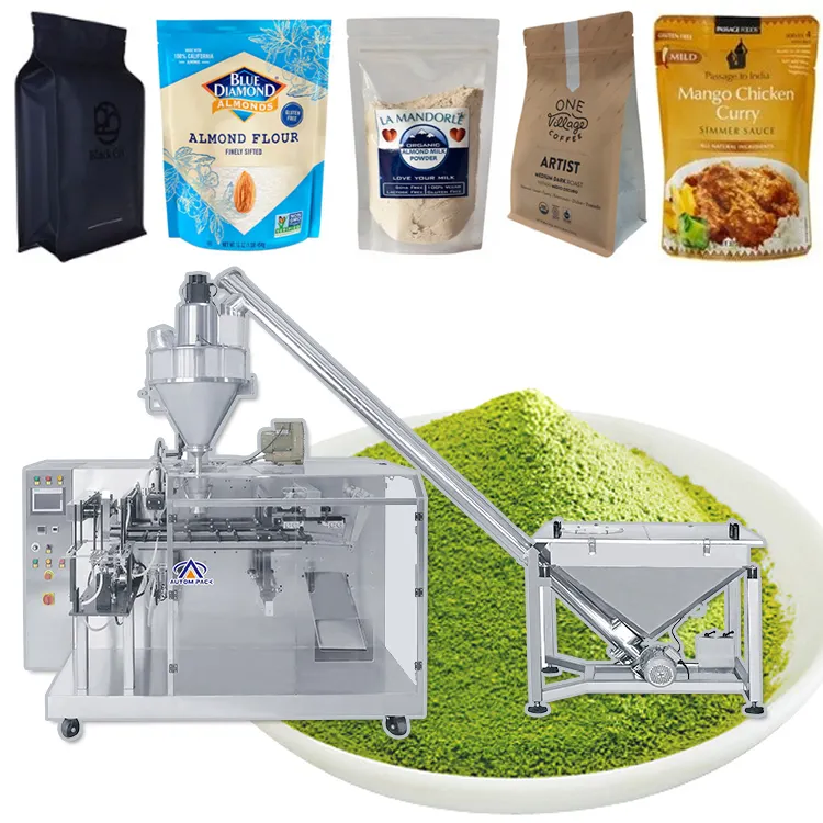 Multi Functional Automatic Stand-Up Pouch Premade Ziplock Kraft Soybean Protein Powder Corn Cassava Four Doybag Packing Machine