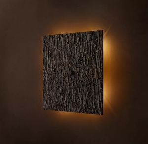 Applique murale minimaliste en cuivre pour intérieur, lampe de chevet, style rétro, <span class=keywords><strong>Vouvray</strong></span>, applique carrée - Product Image 1