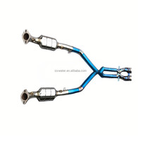 Échappement complet OEM double X avec silencieux et catalyseur en titane pour BMW M3 E90 E92 E93 V8 4.0 2008- avec tuyau avant