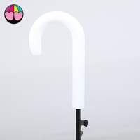 Grand parapluie de plage droit et Transparent, grand format, en plastique POE, semi-automatique, 90cm, vente en gros, bon marché