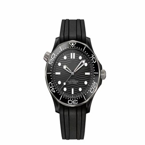 <span class=keywords><strong>Montre</strong></span> de plongée automatique mécanique pour homme, boîtier en métal de 42 mm, verre saphir, bracelet en silicone, style professionnel - Product Image 3