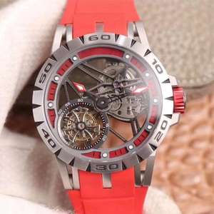 Reloj Mecánico Analógico de Lujo Súper Deportivo Clásico con Encanto y Logotipo Personalizado con Tourbillon Volante Calado para Hombre - Product Image 3