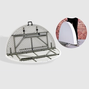 도매가 현대식 원형 플라스틱 접이식 식탁 48인치 60인치 72인치 웨딩 연회 호텔용 - Product Image 4