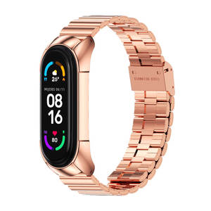 Correa de Reloj de Acero Inoxidable para Mi Band 3 4 5, Correa de Repuesto de Metal, Pulsera, Correa para Mi Smart Band 6 7 Versión Global - Product Image 5