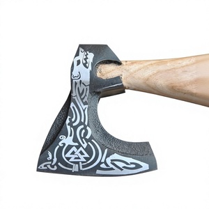 Hacha Vikinga, Hacha Vikinga de Acero al Carbono, Hacha Vikinga Personalizada Forjada a Mano para Decoración de Pared, Hacha Vikinga Hecha a Medida para Regalo - Product Image 1