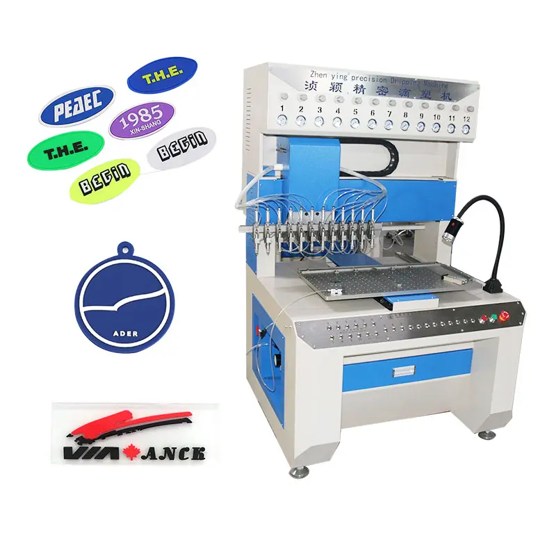 Intelligent shoe sole making machine of dispensing and coloring pvc silicone product automatically