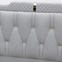 Modernes Luxuriöses PU-Leder-Bett mit Stauraum und Minimalistischem Design für Hotels und Haushalte