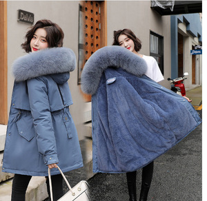 <span class=keywords><strong>Manteau</strong></span> <span class=keywords><strong>Hiver</strong></span> Rembourré <span class=keywords><strong>Femme</strong></span> 2023 Décontracté Mi-Long <span class=keywords><strong>Chaud</strong></span> Matelassé Coupe Ample Manches Longues Capuche Zippée Grand Col Fourrure - Product Image 6