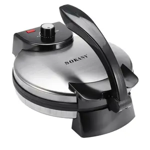 Sokany Hot Selling New Design Stainless Steel India Chapati Roti Maker Machine Tortilla Baker For Home