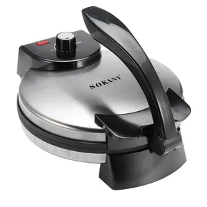 Sokany Hot Bán thiết kế mới thép không gỉ Ấn Độ chapati roti Maker Máy Tortilla Baker Đối với trang chủ