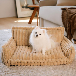 Luxus Katzen bett Sofa Winter Warmes Katzen nest Haustier bett für kleine mittelgroße Hunde Katzen Bequemes Plüsch Welpen bett Haustier bedarf Winters ofa - Product Image 1