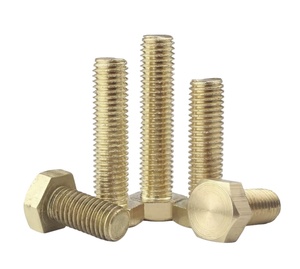Fabricante de <span class=keywords><strong>Tornillos</strong></span> <span class=keywords><strong>y</strong></span> Tuercas Hexagonales Externos de Latón con Rosca Métrica DIN933 - Product Image 1