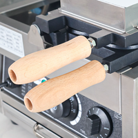 Nouvelle machine à gaufres électrique commerciale en forme d'œuf, 12 pièces, en acier inoxydable 304, revêtement antiadhésif, chauffage rapide, commande par bouton-poussoir