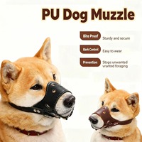 Muselière pour chien en cuir respirant, réglable, anti-aboiement, avec boucles métalliques, pour chiens de petite, moyenne et grande taille