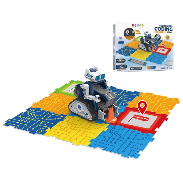 87pcs Mechanical Robot DIY Building Toy STEAM Smart Chains Coding Robotics No APP Needed Robot Science Experiment Project Kits