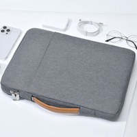 Funda Protectora para Portátil de Poliéster Ligero con Logotipo Personalizado al por Mayor, Bolsa con Asa para Computadora, Buena Calidad, Unisex