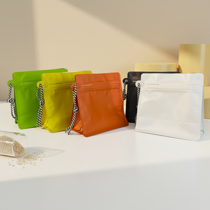 Bolsa de Fábrica al por Mayor con Cierre de Ocho Lados Sellada al Calor a Prueba de Humedad con Impresión en Huecograbado para Empaque de Regalo de Granos de Café y Té - Product Image 1