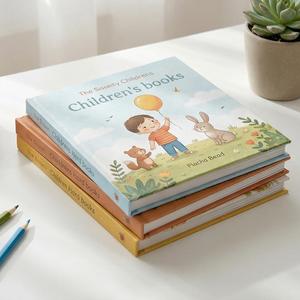 Album photo à couverture rigide durable, pages à plat, prix bas, impression personnalisée, vente en gros, livres d'histoires pour enfants - Product Image 1