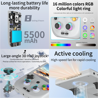 Konsol Game genggam 4 "layar IPS Android Retro, konsol Game genggam Multi Game RG 406V