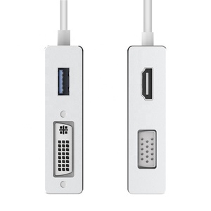 Xput 4-Trong-1 Multi-Port Multi-Funcation USB 3.1 Type-C Loạ<span class=keywords><strong>i</strong></span> C Hub Để Đa 4K HDMI <span class=keywords><strong>VGA</strong></span> <span class=keywords><strong>DVI</strong></span> USB 3.0 Bộ Chuyển Đổ<span class=keywords><strong>i</strong></span> - Product Image 3