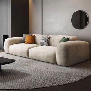 Bộ ghế sofa phòng khách hình chữ <span class=keywords><strong>L</strong></span> cao cấp phong cách Bắc Âu Moontree, chất liệu nhung, 3 chỗ ngồi, kiểu ghép nối đa năng - Product Image 5