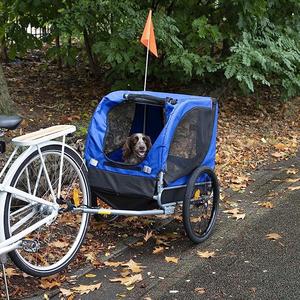 Remorque de vélo pour animaux de compagnie Vélos Chien Remorque Pliante Camper Remorque Pet Cart Vélo Wagon Cargo Carrier Attachement Pour Voyage - Product Image 2