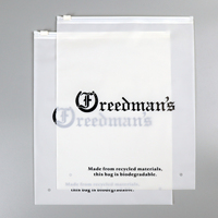 Sacs à fermeture éclair personnalisés écologiques avec logo, sacs à fermeture éclair mats givrés biodégradables pour l'emballage de vêtements et de t-shirts