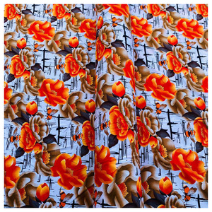 Hotsell Africa Designs 120GSM 4 Way Spandex Tela Personalizada Floral Impreso Poliéster Calidad Vintage Materiales - Product Image 5