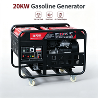 Hochleistungs-Benzingenerator 20kW 25KVA mit offenem Rahmen, 3-Phasen-Elektrostart, für Baustellen und Notstromversorgung, CE-zertifiziert