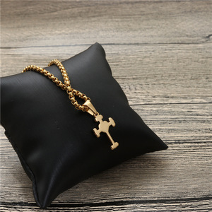 Heart <b>Cross</b> Necklace Zinc Alloy Unisex Pendant Gift Jewelry - Product Image 4