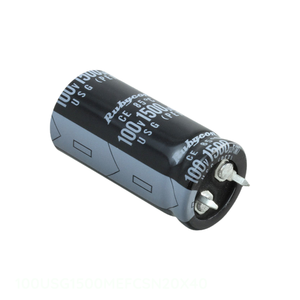 Distributeur agréé 100USG1500MEFCSN20X40 Condensateur en aluminium 1500µF 20% 100V SNAP TH 1500 µF à montage traversant - Product Image 1