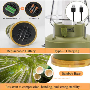Аккумуляторная батарея или сухой блок питания ретро светодиодные фонари для кемпинга - Product Image 3