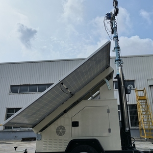 Tour d'éclairage portable à énergie solaire 5m 6m 9m, best-seller, avec trois panneaux solaires, diesel et essence - Product Image 3