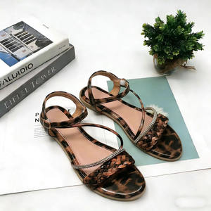 <span class=keywords><strong>Sandalias</strong></span> planas de leopardo de talla grande para mujer, calzado de moda al por mayor 2026 - Product Image 3