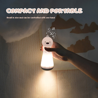 Lampe de poche pour enfants s'allume jouets torche Portable clignotant bébé lampe de nuit animaux mignons Silicone coloré veilleuse
