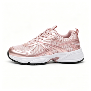 Zapatillas deportivas de diseño robusto con estampado personalizado para hombre y mujer, ligeras, resistentes al desgaste, de malla, transpirables, informales, para otoño - Product Image 4