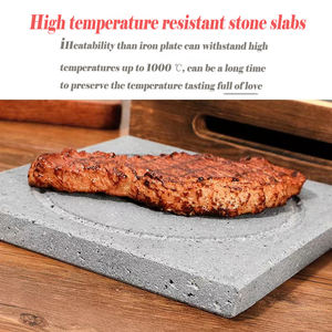 Plaque <span class=keywords><strong>de</strong></span> cuisson en <span class=keywords><strong>pierre</strong></span> <span class=keywords><strong>de</strong></span> <span class=keywords><strong>lave</strong></span> <span class=keywords><strong>pour</strong></span> steak, grille carrée en <span class=keywords><strong>pierre</strong></span> chaude avec cuisinière à alcool - Product Image 3