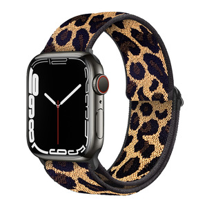 Correa elástica de nailon para <span class=keywords><strong>Apple</strong></span> <span class=keywords><strong>Watch</strong></span>, diseño deportivo con estampado de leopardo, compatible con <span class=keywords><strong>Apple</strong></span> <span class=keywords><strong>Watch</strong></span> 5, 6, 7, <span class=keywords><strong>8</strong></span>, SE - Product Image 2