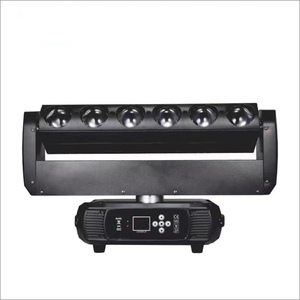 Nueva llegada 6PCs x 40W Full RGBW Color 4-en-1 LED Matrix Light Cabeza móvil Luz de escenario DMX Control Lámpara de aluminio para clubes nocturnos - Product Image 4