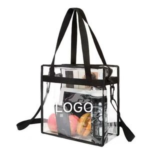 Bolsa de Playa Transparente Impermeable de PVC de Gran Capacidad para Artículos de Aseo y Bolso de Mano - Product Image 1
