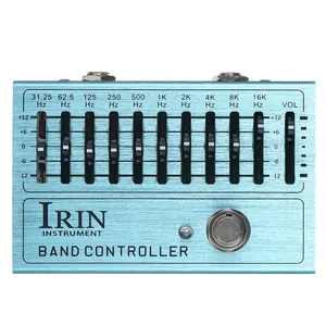 IRIN 10-Band EQ Guitar Effect Pedal Mini Guitar Equalizer with True Bypass for Guitar Bass Aluminum Alloy Body BAND CONTROLLER