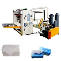 Machine de pliage de papier pour mouchoirs faciaux entièrement automatique d'occasion