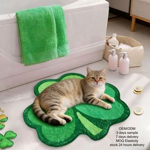Luxury Modern Dog <b>Cat</b> <b>Mat</b> Polyester Skin-friendly Fleece Cartoon Design Breathable Anti-Slip Washable Eco-Friendly Pet Bed - Product Image 1