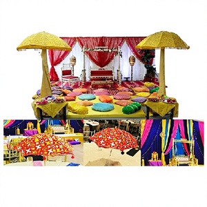 Parapluie décoratif pour le thème Mehndi, décoration élégante et colorée, thème Mehndi, avec parapluie, 1 pièce, très tendance - Product Image 1