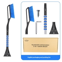 Shunwei deux-en-un télescopique pelle à neige nettoyage d'hiver voiture déglaçage grattoir brosse à neige pratique voiture déneigement outil