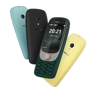 NOKIA 6310 (2021 버전) 용 중고 휴대 전화 2G 원래 듀얼 심 스탠드 바이 저렴한 키보드 바 기능 핸드폰을 사용