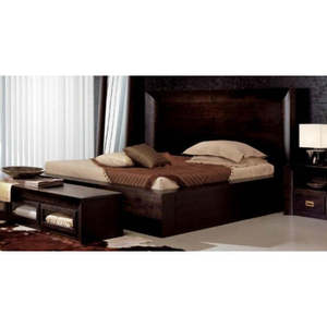 Letto Moderno Morbido Matrimoniale Queen Size (0x0x0cm) con Pannello in Legno Mogano e Tessuto EC/014/B Prodotto in Cina per Camera da Letto - Product Image 1